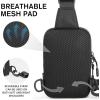 imageG4Free Waterproof Mini Crossbody Sling Bag Small Chest Fanny Pack for Men Lightweight Travel Sports Purse BlackBlack