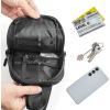 imageG4Free Waterproof Mini Crossbody Sling Bag Small Chest Fanny Pack for Men Lightweight Travel Sports Purse BlackBlack