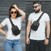 imageG4Free Waterproof Mini Crossbody Sling Bag Small Chest Fanny Pack for Men Lightweight Travel Sports Purse BlackBlack