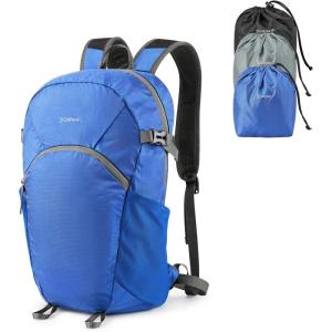 imageG4Free Hiking Backpack with Thickened Back Panel Packable 25L Lightweight Foldable Travel Daypack for Men WomenBlackBlue