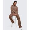 imageG4Free Smoofit Modal Soft Womens Fashion Hoodies Casual Pullover Long Sleeve Sweatshirts with Kangaroo PocketDark Coffee