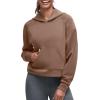imageG4Free Smoofit Modal Soft Womens Fashion Hoodies Casual Pullover Long Sleeve Sweatshirts with Kangaroo PocketDark Coffee