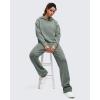 imageG4Free Smoofit Modal Soft Womens Fashion Hoodies Casual Pullover Long Sleeve Sweatshirts with Kangaroo PocketGray Sage