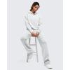 imageG4Free Smoofit Modal Soft Womens Fashion Hoodies Casual Pullover Long Sleeve Sweatshirts with Kangaroo PocketLight Gray