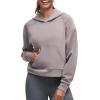 imageG4Free Smoofit Modal Soft Womens Fashion Hoodies Casual Pullover Long Sleeve Sweatshirts with Kangaroo PocketTaupe