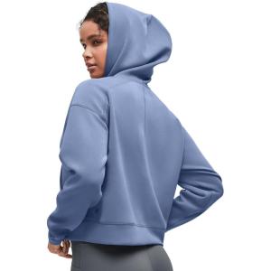 imageG4Free Smoofit Modal Soft Womens Fashion Hoodies Casual Pullover Long Sleeve Sweatshirts with Kangaroo PocketDenim Blue
