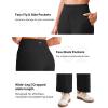 imageG4Free 255275295 Wide Leg Pants for Women 78 Length Yoga Dress Pants High Waist Stretch with Pockets Casual WorkBlack