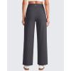 imageG4Free 255275295 Wide Leg Pants for Women 78 Length Yoga Dress Pants High Waist Stretch with Pockets Casual WorkDark Grey