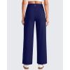 imageG4Free 255275295 Wide Leg Pants for Women 78 Length Yoga Dress Pants High Waist Stretch with Pockets Casual WorkRoyal Blue