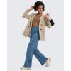 imageG4Free BareFeel High Stretch Yoga Pants Women Soft High Waisted Casual Wide Leg Pants with Pockets 27quot29quot31quot33quot35quotBlue Gray