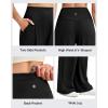 imageG4Free Barefeel High Stretch Wide Leg Pants for Women Soft High Waisted Pleated Casual Pants with Pockets 28quot30quot32quotBlack