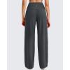 imageG4Free Barefeel High Stretch Wide Leg Pants for Women Soft High Waisted Pleated Casual Pants with Pockets 28quot30quot32quotDark Gray
