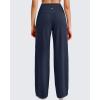 imageG4Free Barefeel High Stretch Wide Leg Pants for Women Soft High Waisted Pleated Casual Pants with Pockets 28quot30quot32quotDark Navy