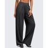 imageG4Free Lightweight Wide Leg Pants Women Trendy Flowy High Waisted Front Pleat Travel Pant Casual Lounge TrousersBlack