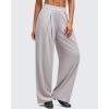 imageG4Free Lightweight Wide Leg Pants Women Trendy Flowy High Waisted Front Pleat Travel Pant Casual Lounge TrousersChrim Gray
