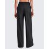 imageG4Free Lightweight Wide Leg Pants Women with Pockets Flowy High Waisted Trousers Travel Lounge 27quot29quot31quotBlack