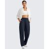 imageG4Free ShiftReady Wide Leg Business Casual Pants for Women High Waisted Loose Lounge Pant for Casual Work Dressy 27quot29quot31quotDark Navy