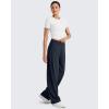 imageG4Free ShiftReady Wide Leg Business Casual Pants for Women High Waisted Loose Lounge Pant for Casual Work Dressy 27quot29quot31quotDark Navy
