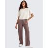 imageG4Free Smoofit Modal Soft Boxy Tee Shirts for Women Short Sleeve Drop Shoulder Crew Neck Basic Tops Casual LoungeIvory