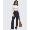 imageG4Free Smoofit Modal Soft Wide Leg Sweatpants for Women High Waisted Casual Lounge Travel Pants with PocketsBlack