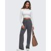 imageG4Free Smoofit Modal Soft Wide Leg Sweatpants for Women High Waisted Casual Lounge Travel Pants with PocketsDark Grey