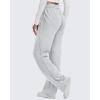 imageG4Free Smoofit Modal Soft Wide Leg Sweatpants for Women High Waisted Casual Lounge Travel Pants with PocketsLight Grey