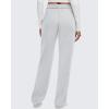 imageG4Free Smoofit Modal Soft Wide Leg Sweatpants for Women High Waisted Casual Lounge Travel Pants with PocketsLight Grey