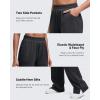 imageG4Free Smoofit Modal Soft Women Wide Leg Sweatpants High Waisted Side Slit Casual Pants with Pockets PetiteRegularTallBlack