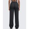 imageG4Free Smoofit Modal Soft Women Wide Leg Sweatpants High Waisted Side Slit Casual Pants with Pockets PetiteRegularTallBlack