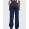 imageG4Free Smoofit Modal Soft Women Wide Leg Sweatpants High Waisted Side Slit Casual Pants with Pockets PetiteRegularTallDark Navy