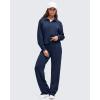 imageG4Free Smoofit Modal Soft Women Wide Leg Sweatpants High Waisted Side Slit Casual Pants with Pockets PetiteRegularTallDark Navy