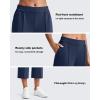 imageG4Free Smoofit Modal Soft Womens Wide Leg Capri Pants High Waist Casual Lounge Cropped Sweatpants with PocketsDark Blue