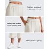 imageG4Free Smoofit Modal Soft Womens Wide Leg Capri Pants High Waist Casual Lounge Cropped Sweatpants with PocketsIvory
