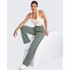 imageG4Free Smoofit Women Modal Soft Wide Leg Sweatpants Drawstring Casual Lounge Dress Pants with Pockets ShortPetiteRegularGrey Sage