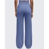 imageG4Free Womens Wide Leg Pants Casual High Waisted Yoga Pants with 4 Pockets StretchDenim Blue
