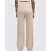 imageG4Free Womens Wide Leg Pants Casual High Waisted Yoga Pants with 4 Pockets StretchLight Khaki