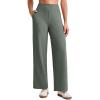 imageG4Free 255275295 Wide Leg Pants for Women 78 Length Yoga Dress Pants High Waist Stretch with Pockets Casual WorkGrey Sage