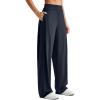 imageG4Free ShiftReady Wide Leg Business Casual Pants for Women High Waisted Loose Lounge Pant for Casual Work Dressy 27quot29quot31quotDark Navy