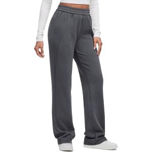 imageG4Free Smoofit Modal Soft Wide Leg Sweatpants for Women High Waisted Casual Lounge Travel Pants with PocketsDark Grey