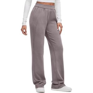 imageG4Free Smoofit Modal Soft Wide Leg Sweatpants for Women High Waisted Casual Lounge Travel Pants with PocketsTaupe