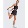 imageG4Free Athletic Running Shorts for Women 2 in 1 Flowy Mid Rise Quick Dry Workout Summer Shorts for Tennis with LinerBlack