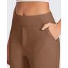 imageG4Free ShiftReady Yoga Pants Women High Waist Dress Work Pants with Pockets Straight Leg Business Casual Trousers 28quot30quot32quotDark Coffee