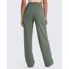 imageG4Free Wide Leg Pants for Women High Waisted Yoga Pants with Pockets Stretch Casual Lounge PantsGray Sage