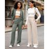 imageG4Free Wide Leg Pants for Women High Waisted Yoga Pants with Pockets Stretch Casual Lounge PantsGray Sage
