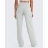 imageG4Free Wide Leg Pants for Women High Waisted Yoga Pants with Pockets Stretch Casual Lounge PantsLight Gray