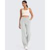 imageG4Free Wide Leg Pants for Women High Waisted Yoga Pants with Pockets Stretch Casual Lounge PantsLight Gray