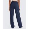 imageG4Free Wide Leg Pants for Women High Waisted Yoga Pants with Pockets Stretch Casual Lounge PantsNavy