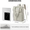 imageG4Free 2 in 1 Slim Tote Backpack 15quot Laptop Backpack Work Daypack for WomenBeige