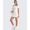 imageG4Free A Line Golf Skirts for Women 15 Elastic High Waisted Tennis Skorts Soft Casual Athletic Inner Shorts 4 PocketsWhite