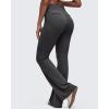 imageG4Free BareFeel Flare Yoga Pants Women High Waisted Bootcut Leggings with Pockets Dress Work Pant PetiteRegularTallBlack